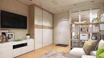 Стильный шкаф для однокомнатной квартиры в Лесном